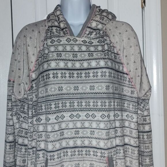 Simply Vera Vera Wang Hooded Sleep Shirt Sz L - Picture 3 of 8